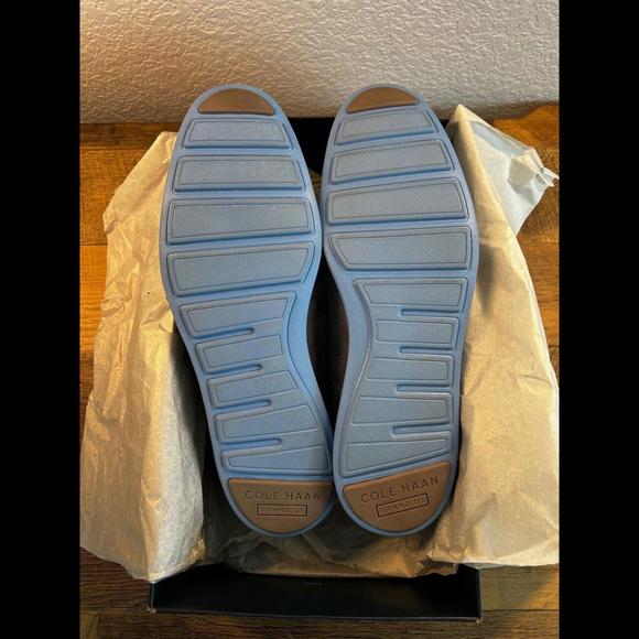 Cole Haan Orig Grand Plain Toe Mens Size 13 Ironstone Gray & Pacific Blue-C29239 - Picture 5 of 6